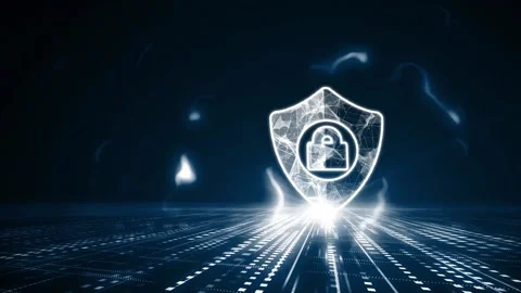 Cyber security data protection business technology privacy concept. Video stock 143702718