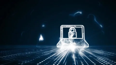 Cyber security data protection business technology privacy concept. Видео 143702742