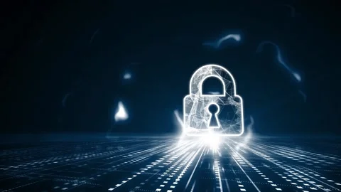Cyber security data protection business technology privacy concept. Видео 143702837