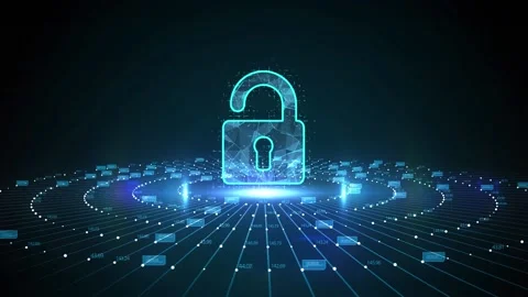 Cyber security data protection business technology privacy concept. Video stock 143763952