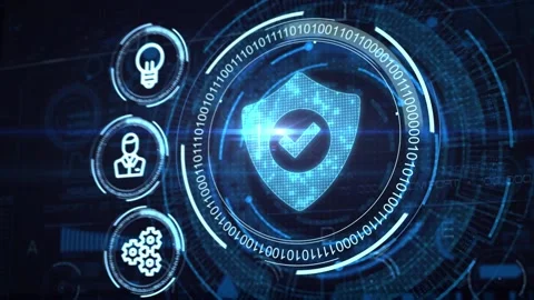 Cyber security data protection business technology privacy concept Stock Footage 144170298