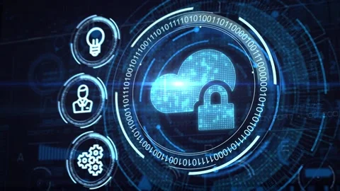 Cyber security data protection business technology privacy concept Stock-Footage 144170315