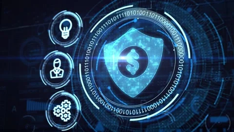 Cyber security data protection business technology privacy concept Stock Footage 144170365