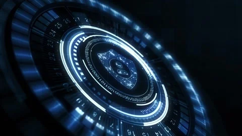 Cyber security data protection business technology privacy concept Stock Footage 144358844