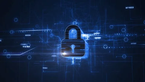 Cyber security data protection business technology privacy concept. Stock Footage 144855604
