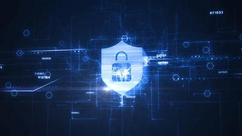 Cyber security data protection business technology privacy concept. Video stock 144855607