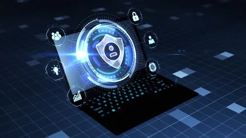 Cyber security data protection business technology privacy concept. Stock Footage 152578878