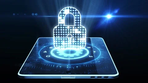 Cyber security data protection business technology privacy concept. Video stock 152578976