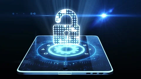 Cyber security data protection business technology privacy concept. Video stock 152578981