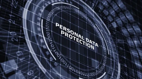 Cyber security data protection business technology privacy concept. Personal  Stock Footage 153879882