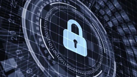 Cyber security data protection business technology privacy concept. Stock Footage 153879973