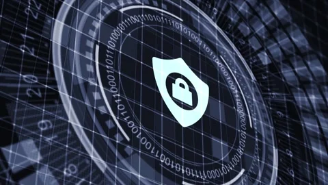 Cyber security data protection business technology privacy concept. Stock Footage 153880024