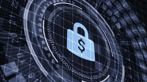 Cyber security data protection business technology privacy concept. Stock Footage 153880032