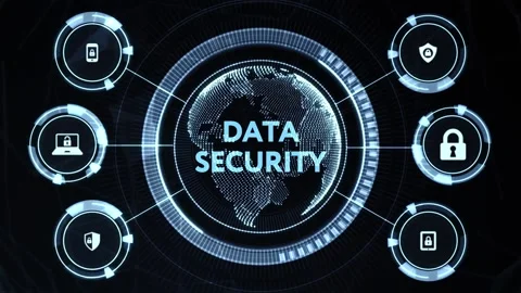 Cyber security data protection business technology privacy concept. Vidéo 163972352
