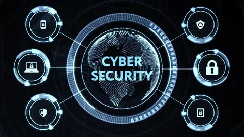 Cyber security data protection business technology privacy concept. Stock Footage 163972353
