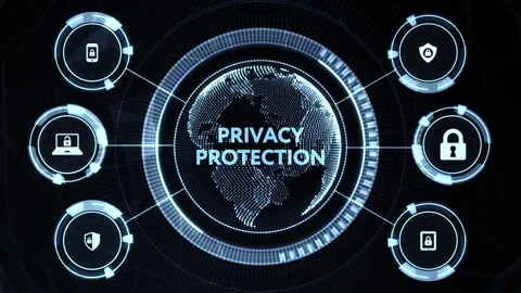 Cyber security data protection business technology privacy concept. Stock Footage 163972487