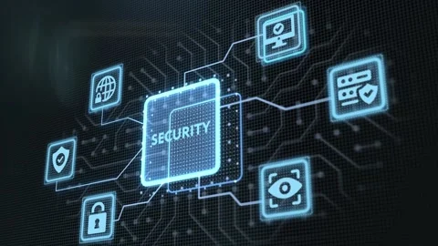 Cyber security data protection business technology privacy concept. Stock Footage 194217339