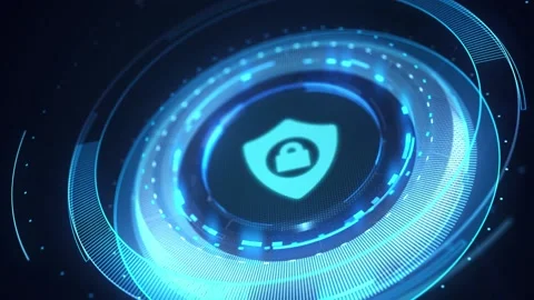 Cyber security data protection business technology privacy concept. Video stock 195882691