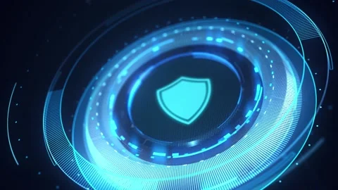 Cyber security data protection business technology privacy concept. Video stock 195882723