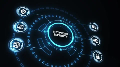 Cyber security data protection business technology privacy concept. 動画素材 196742270