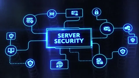 Cyber security data protection business technology privacy concept. Stock Footage 198299581