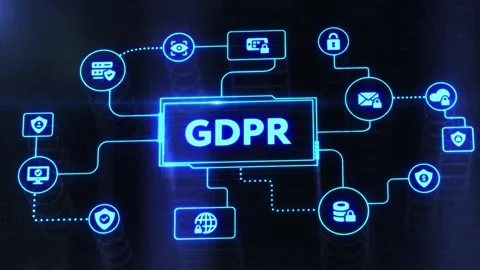 Cyber security data protection business technology privacy concept. Stock Footage 198300383