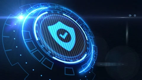 Cyber security data protection business technology privacy concept. Video stock 233663679