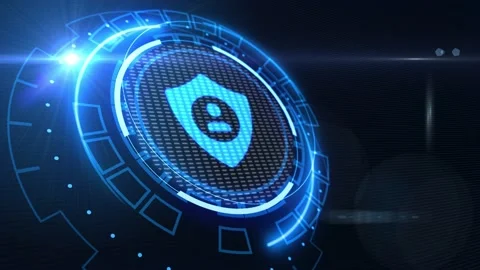 Cyber security data protection business technology privacy concept. Stock Footage 233663687