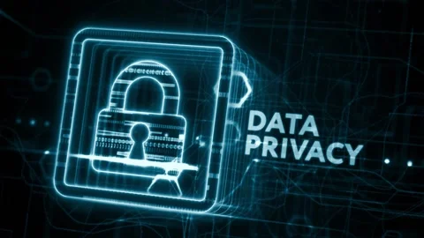 Cyber security data protection business technology privacy concept. 库存影片 233832097
