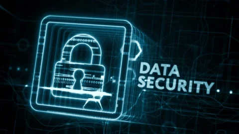 Cyber security data protection business technology privacy concept. Stock Footage 233832105