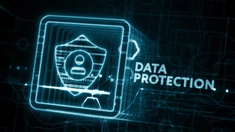 Cyber security data protection business technology privacy concept. Vídeo Stock 233832159