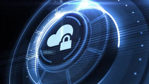 Cyber security data protection business technology privacy concept. Stock Footage 233832460