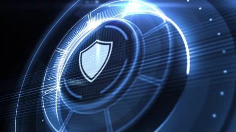 Cyber security data protection business technology privacy concept. Video stock 233832479