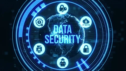 Cyber security data protection business technology privacy concept. Stock Footage 237622575