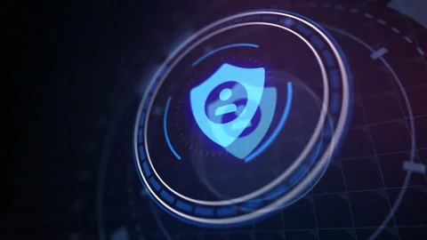 Cyber security data protection business technology privacy concept. Video stock 242660047