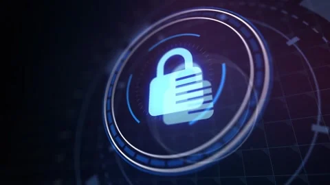 Cyber security data protection business technology privacy concept. Stock Footage 242660063