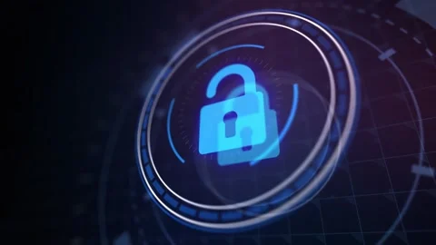 Cyber security data protection business technology privacy concept. Stock Footage 242660134