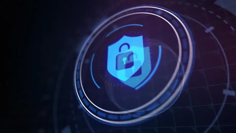 Cyber security data protection business technology privacy concept. Stock Footage 242660163