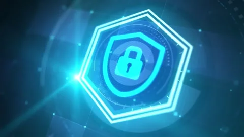 Cyber security data protection business technology privacy concept. Vidéo 243343164