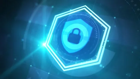 Cyber security data protection business technology privacy concept. Stock Footage 243343165