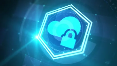 Cyber security data protection business technology privacy concept. Stock Footage 243343166