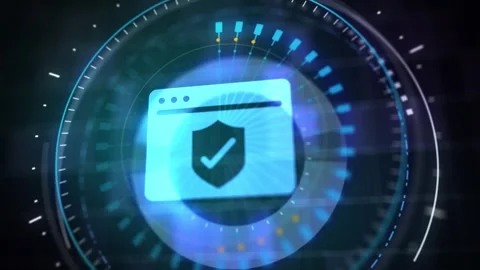 Cyber security data protection business technology privacy concept. Stock Footage 243368022