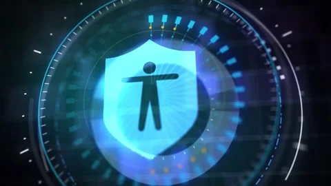 Cyber security data protection business technology privacy concept. Video stock 243368024