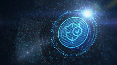 Cyber security data protection business technology privacy concept. Stock Footage 280974023