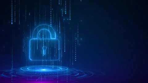 Cyber security data protection business technology privacy concept Stock Footage 294964200
