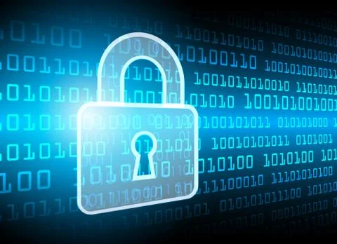 Cyber Security Data Protection Business Technology Privacy concept, key lock  Illustrazione stock
