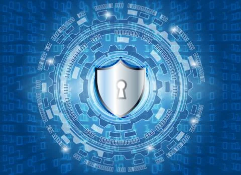 Cyber Security Data Protection Business Technology Privacy concept, cricle ke イラスト素材