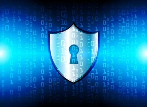 Cyber Security Data Protection Business Technology Privacy concept, key lock  Stock Illustration
