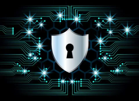 Cyber Security Data Protection Business Technology Privacy concept, key lock  스톡 일러스트