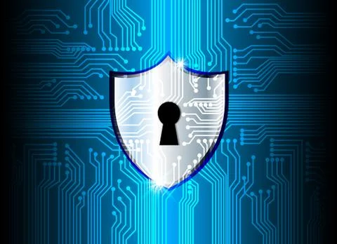 Cyber Security Data Protection Business Technology Privacy concept, key lock  Stock Illustration